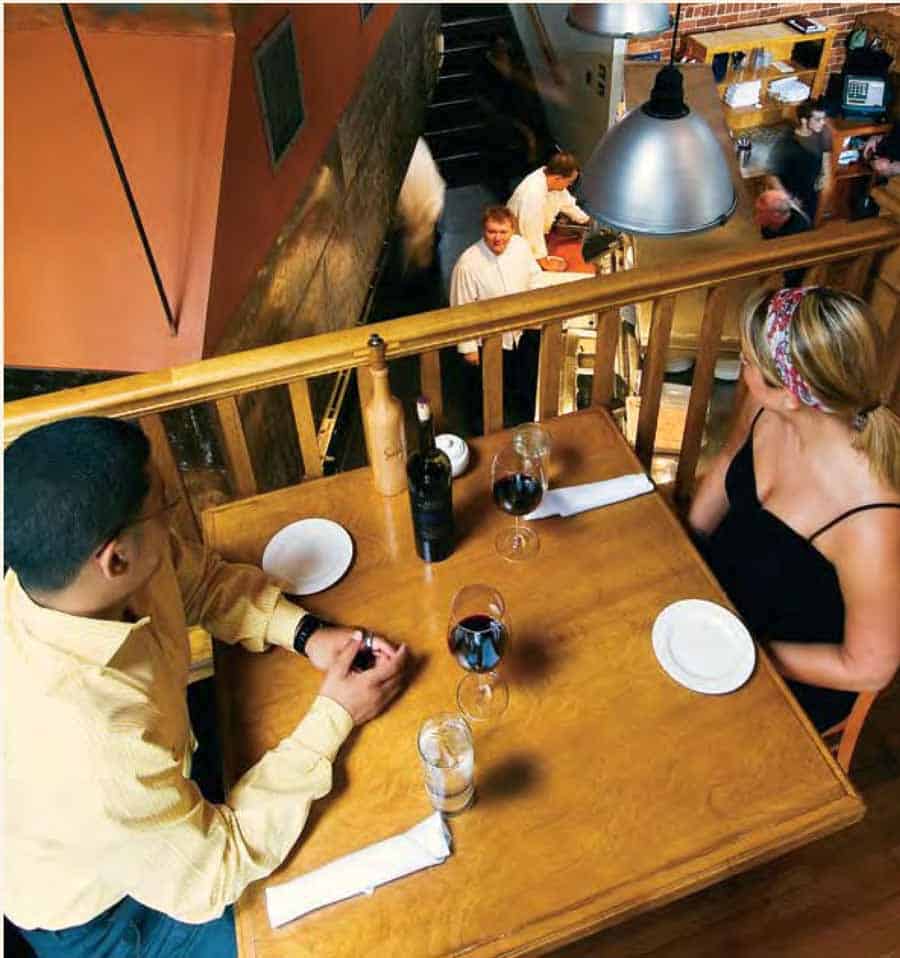 couple sitting at a Table301 restaurant