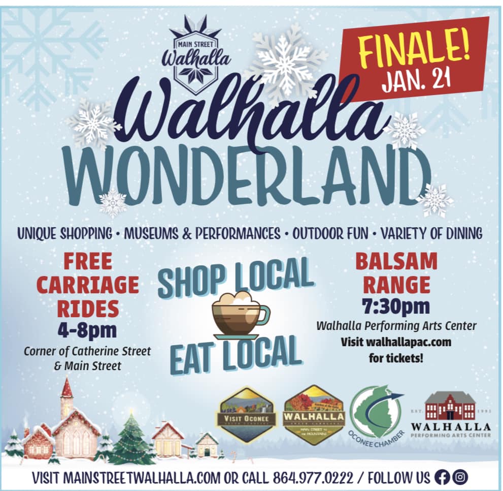 Walhalla Wonderland FINALE Upcountry South Carolina