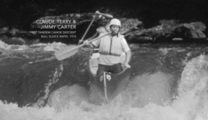 jimmy carter in canoe